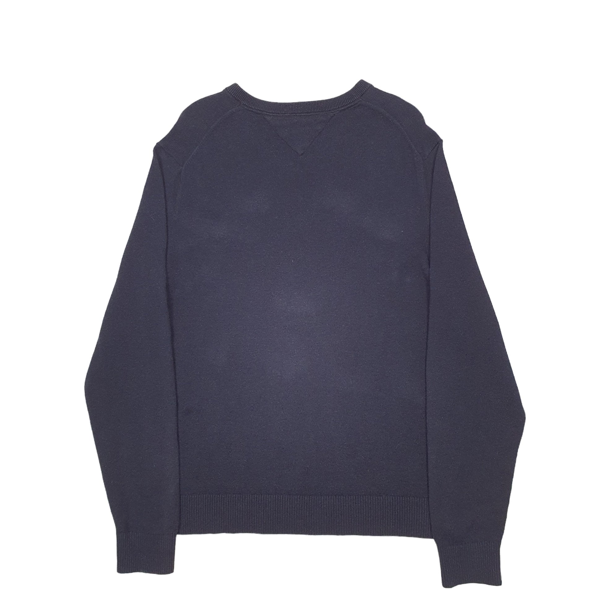 Mens Black Tommy Hilfiger Knit Crewneck Jumper