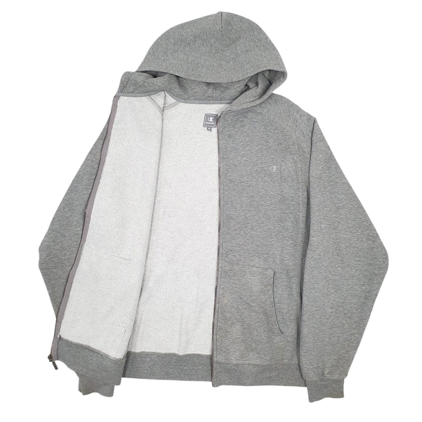 Mens Grey Champion  Full Zip Jumper