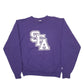 Mens Purple Champion USA College Crewneck Jumper