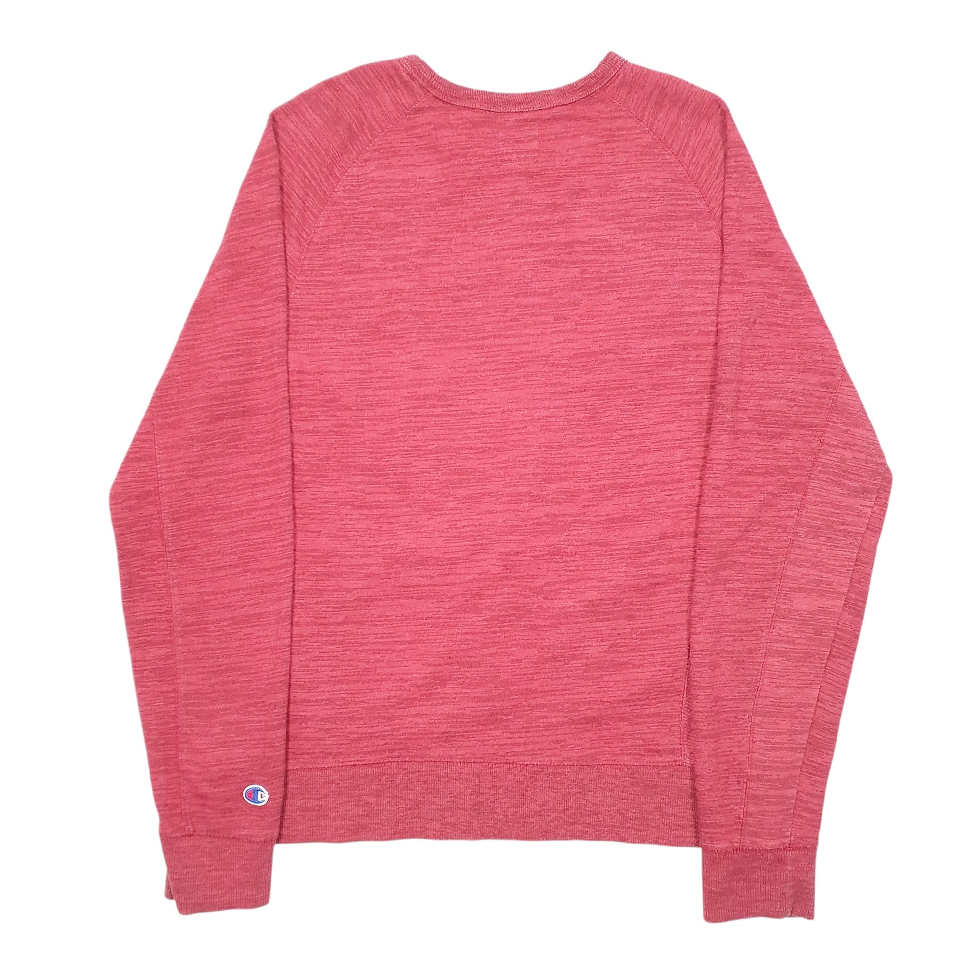 Womens Red Champion Raglan Crewneck Jumper