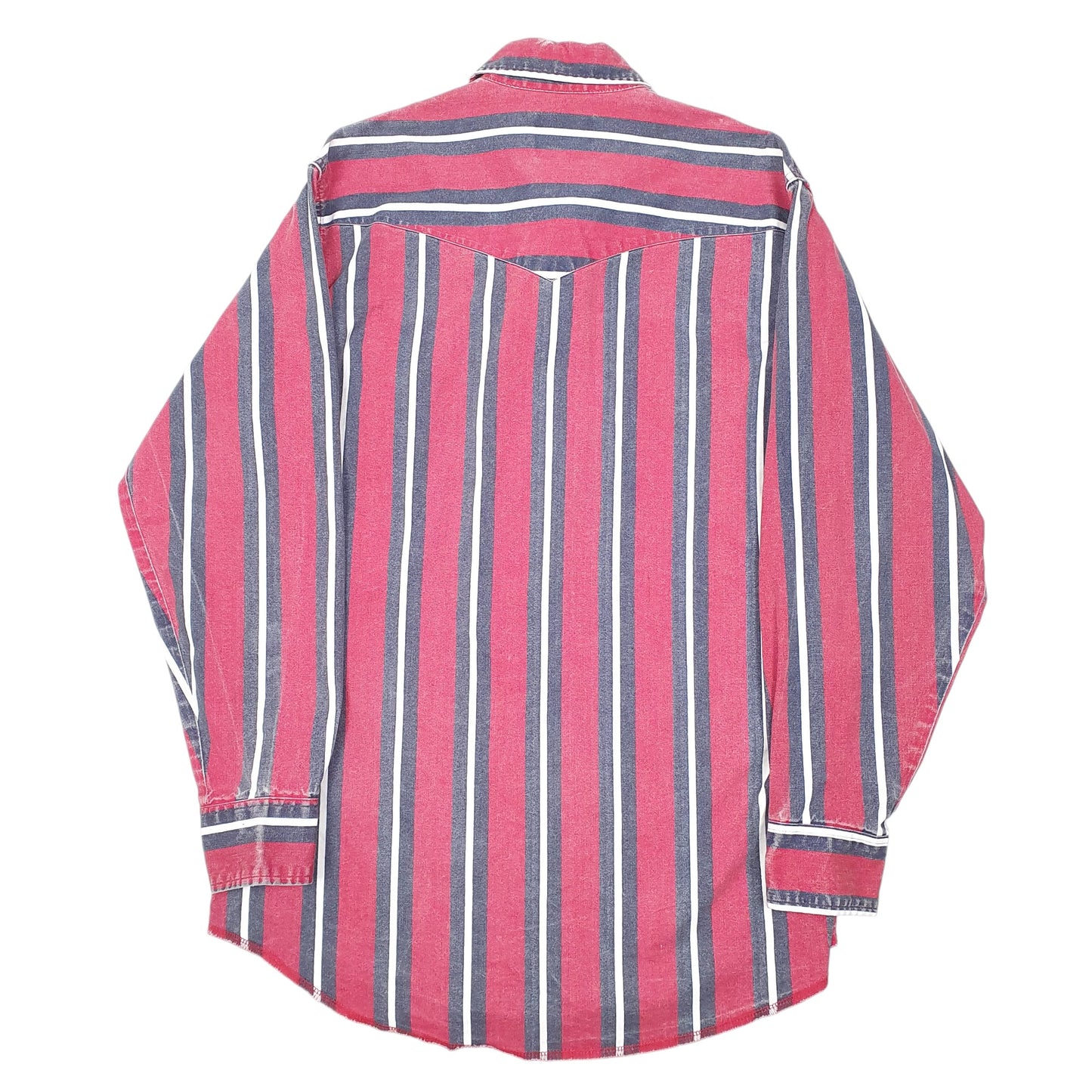 Mens Red Wrangler Vintage Western X Long Tails Long Sleeve Shirt