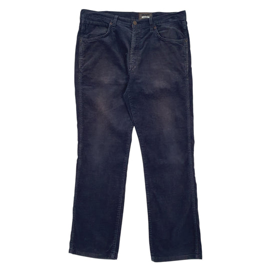 Mens Blue Wrangler Arizona Corduroy Trousers