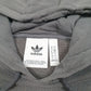 Mens Grey Adidas Spellout Hoodie Jumper