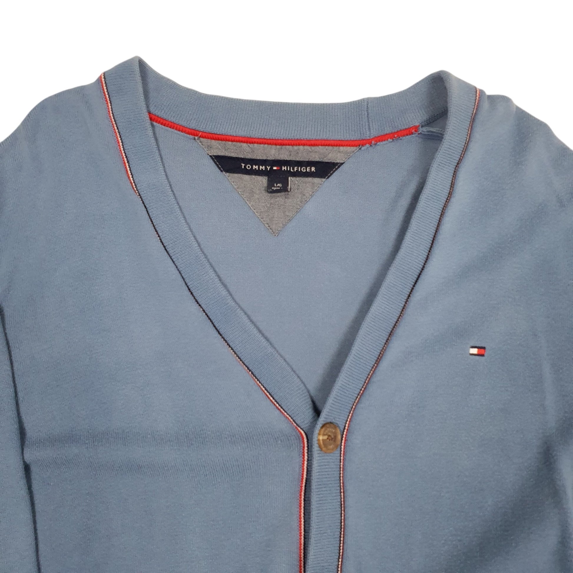 Mens Blue Tommy Hilfiger  Cardigan Jumper