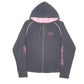 Womens Black Harley Davidson Hoodie Full Zip Jumper