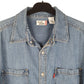 Mens Blue Levis Denim Jeans Overshirt Shacket Long Sleeve Shirt