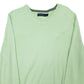 Mens Green Nautica Knitwear V Neck Jumper