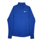 Mens Blue Nike Dri-Fit Active Wear Running Quarter Zip Jumper