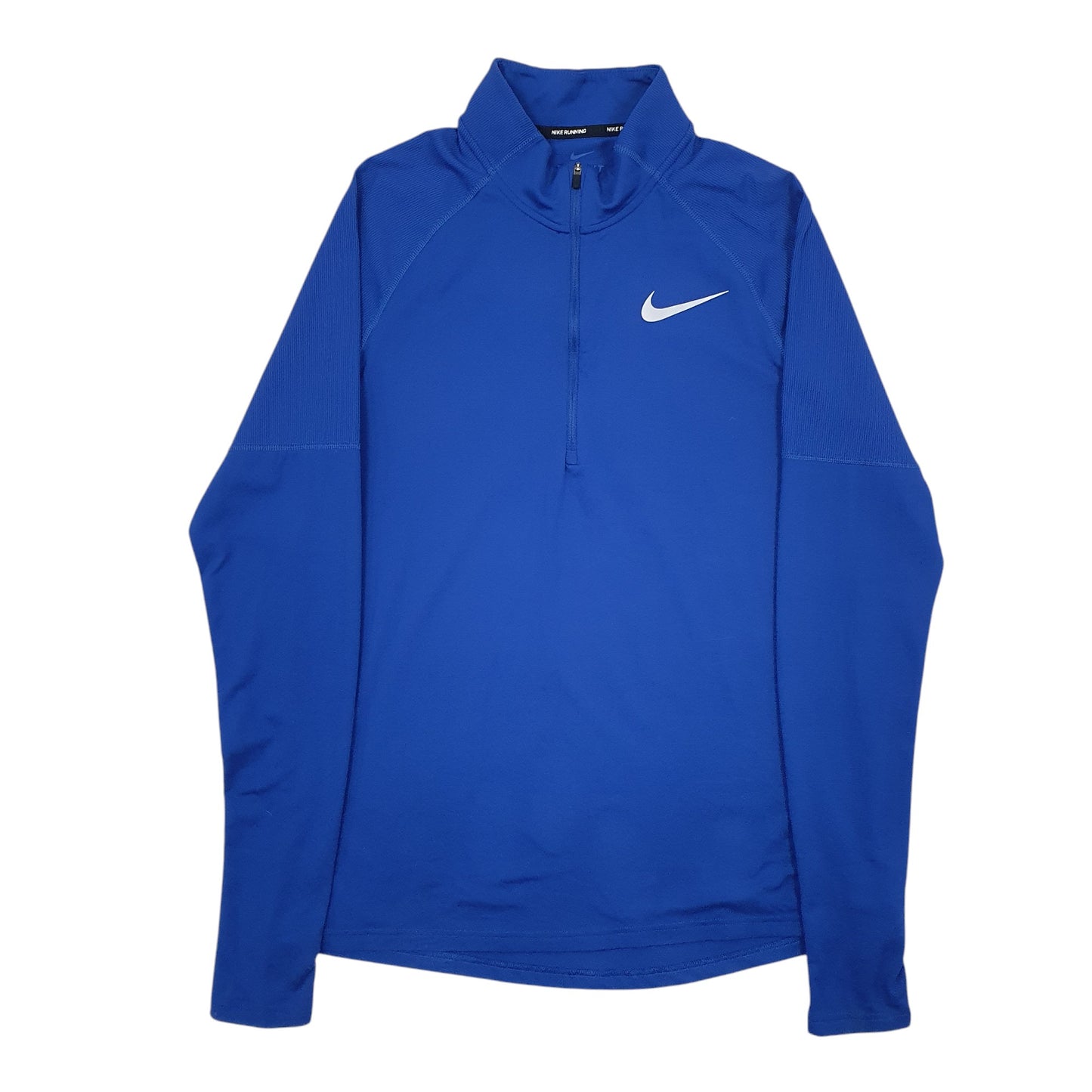 Mens Blue Nike Dri-Fit Active Wear Running Quarter Zip Jumper