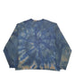 Mens Blue Izod Tye Dye Crewneck Jumper