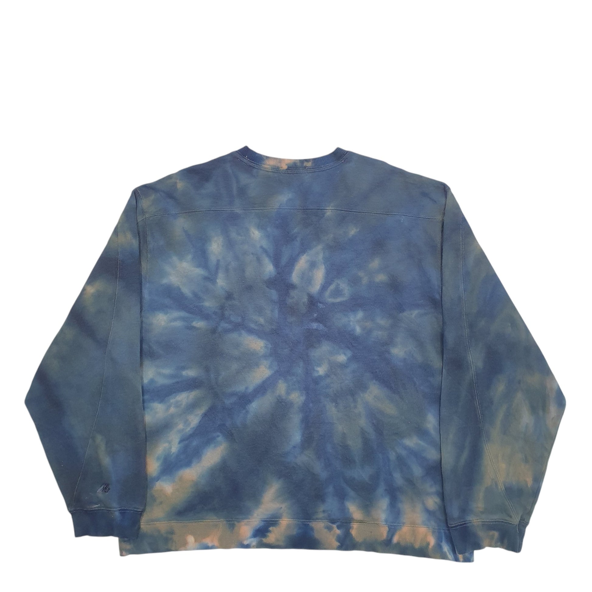 Mens Blue Izod Tye Dye Crewneck Jumper
