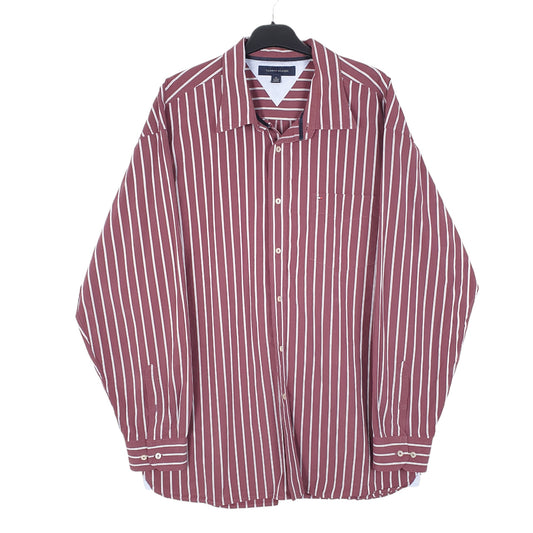 Mens Burgundy Tommy Hilfiger  Long Sleeve Shirt