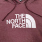 Womens Burgundy The North Face Spellout Lightweight Hoodie Jumper