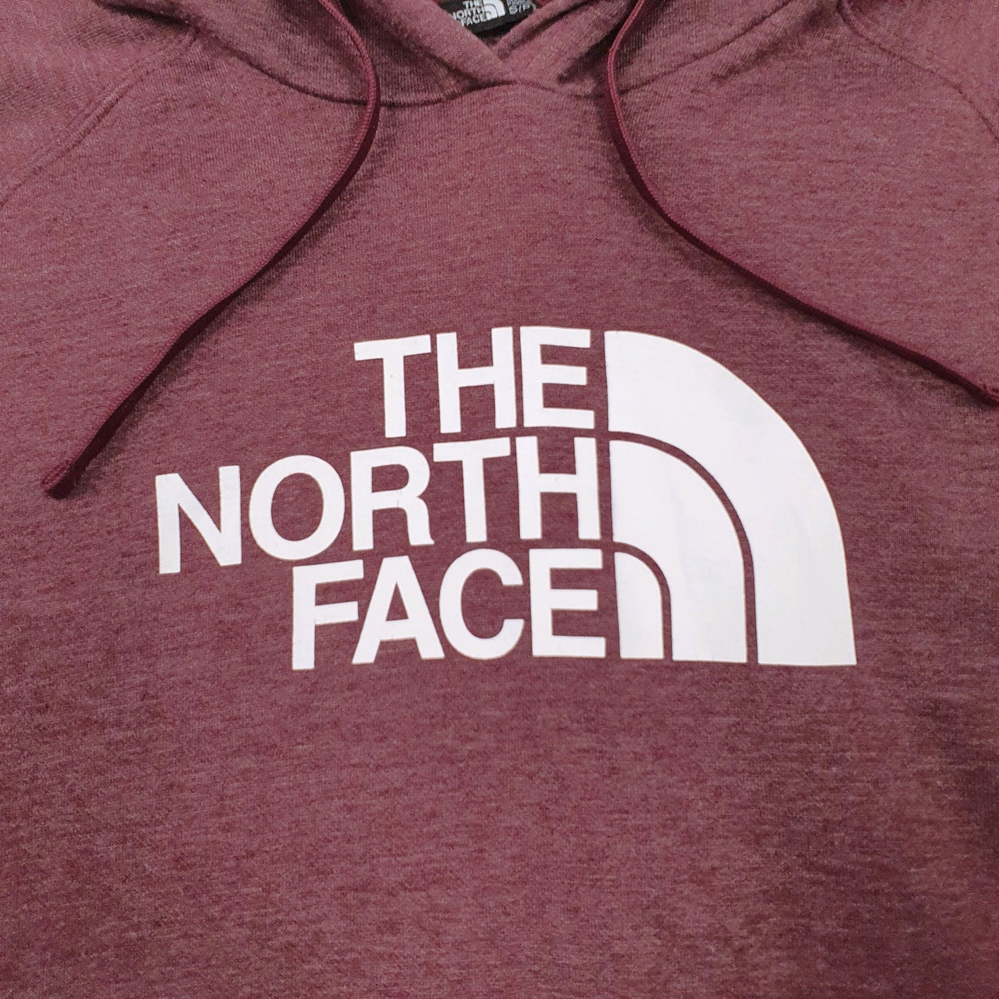 Womens Burgundy The North Face Spellout Lightweight Hoodie Jumper
