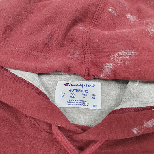 Mens Burgundy Champion  Hoodie Jumper