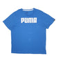 Mens Blue Puma Spellout Short Sleeve T Shirt