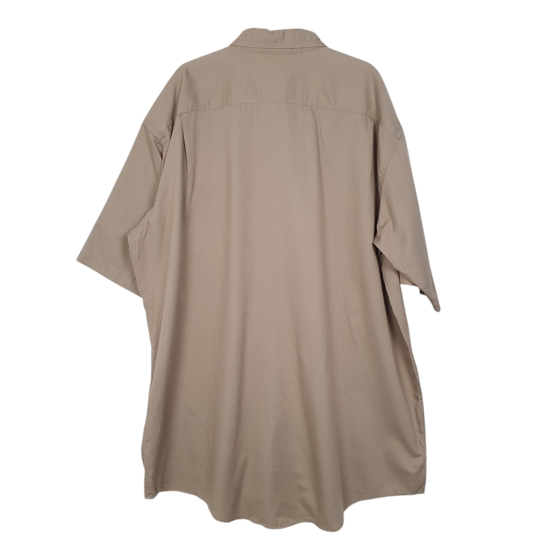 Mens Brown Lee Long Short Sleeve Shirt