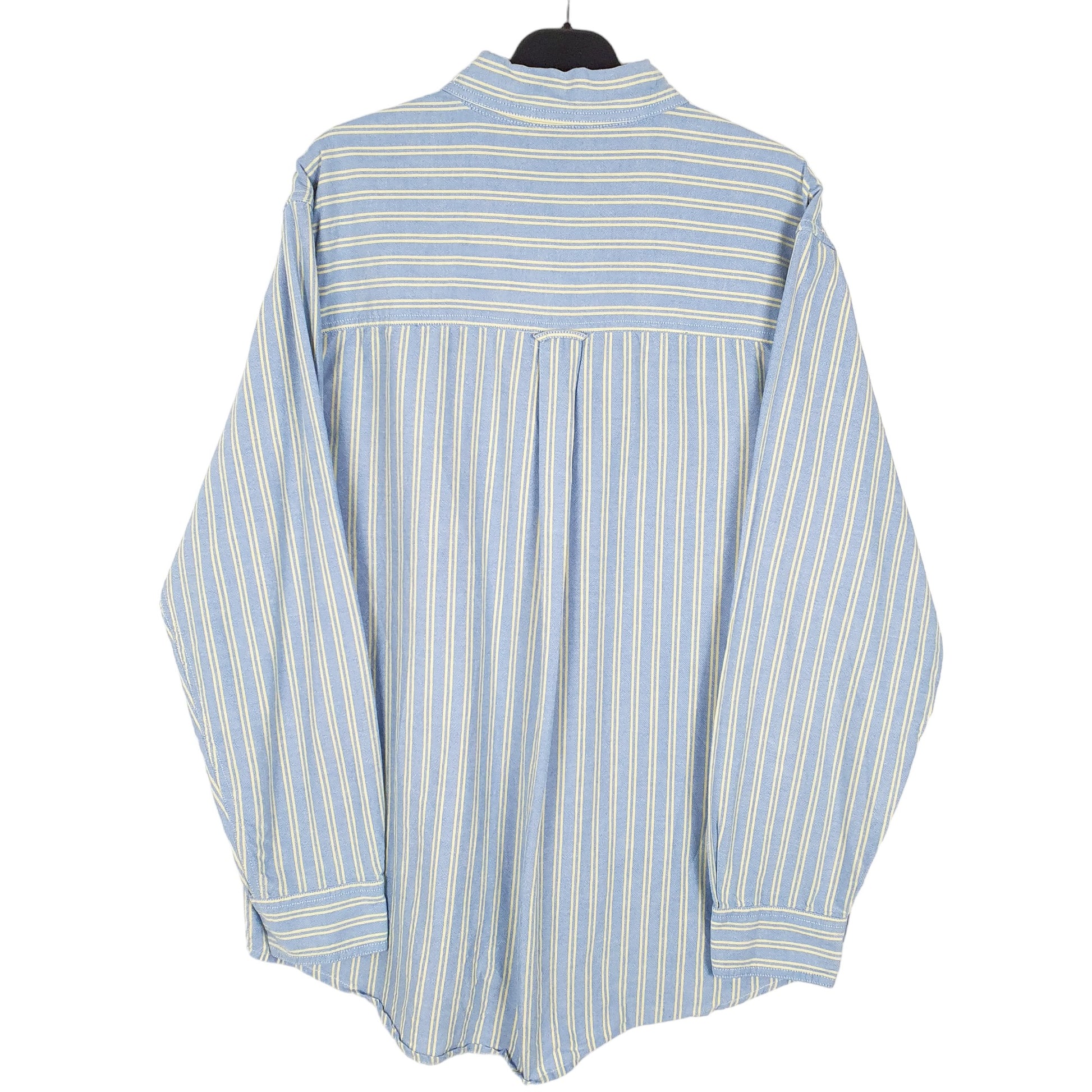 Mens Blue Chaps Oxford Long Sleeve Shirt