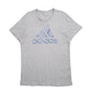 Mens Grey Adidas Spellout Short Sleeve T Shirt