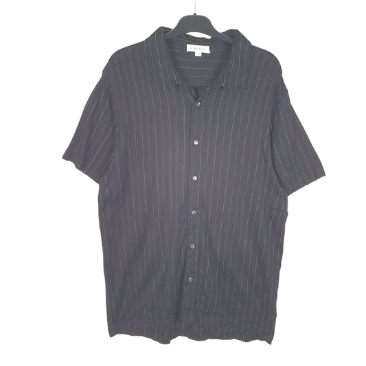 Mens Black Calvin Klein  Short Sleeve Shirt