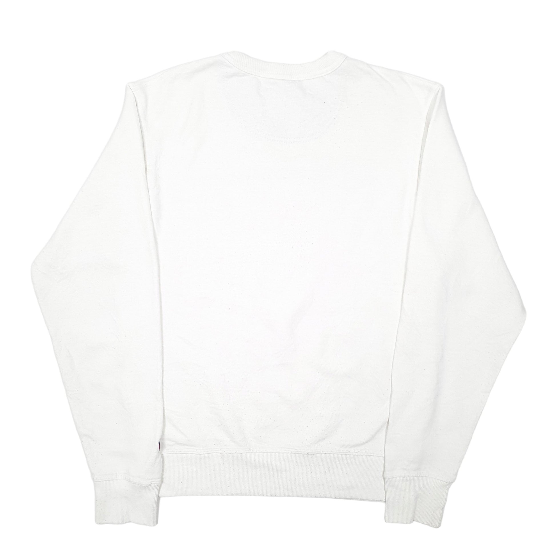Mens White Champion  Crewneck Jumper