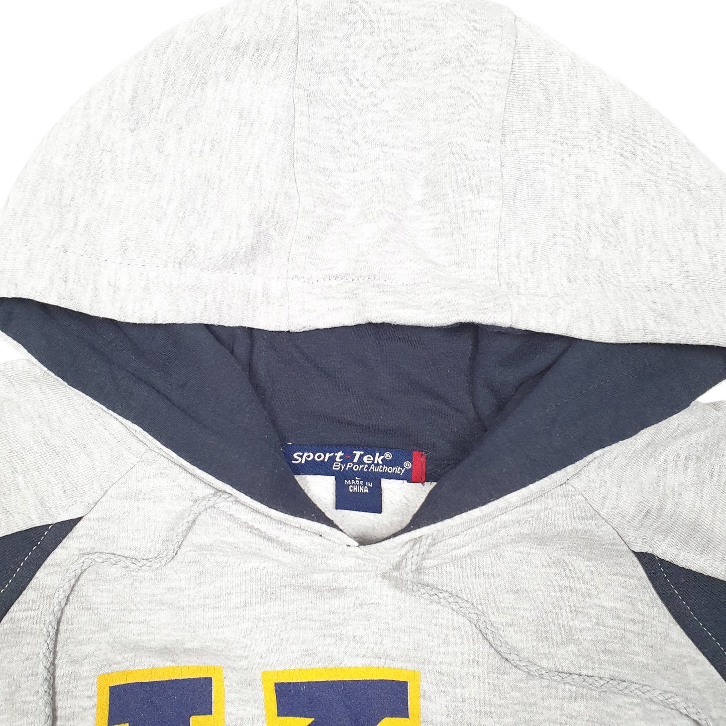 Mens Grey Sport Tek Kansas University Nuggets Football USA Hoodie Jumper