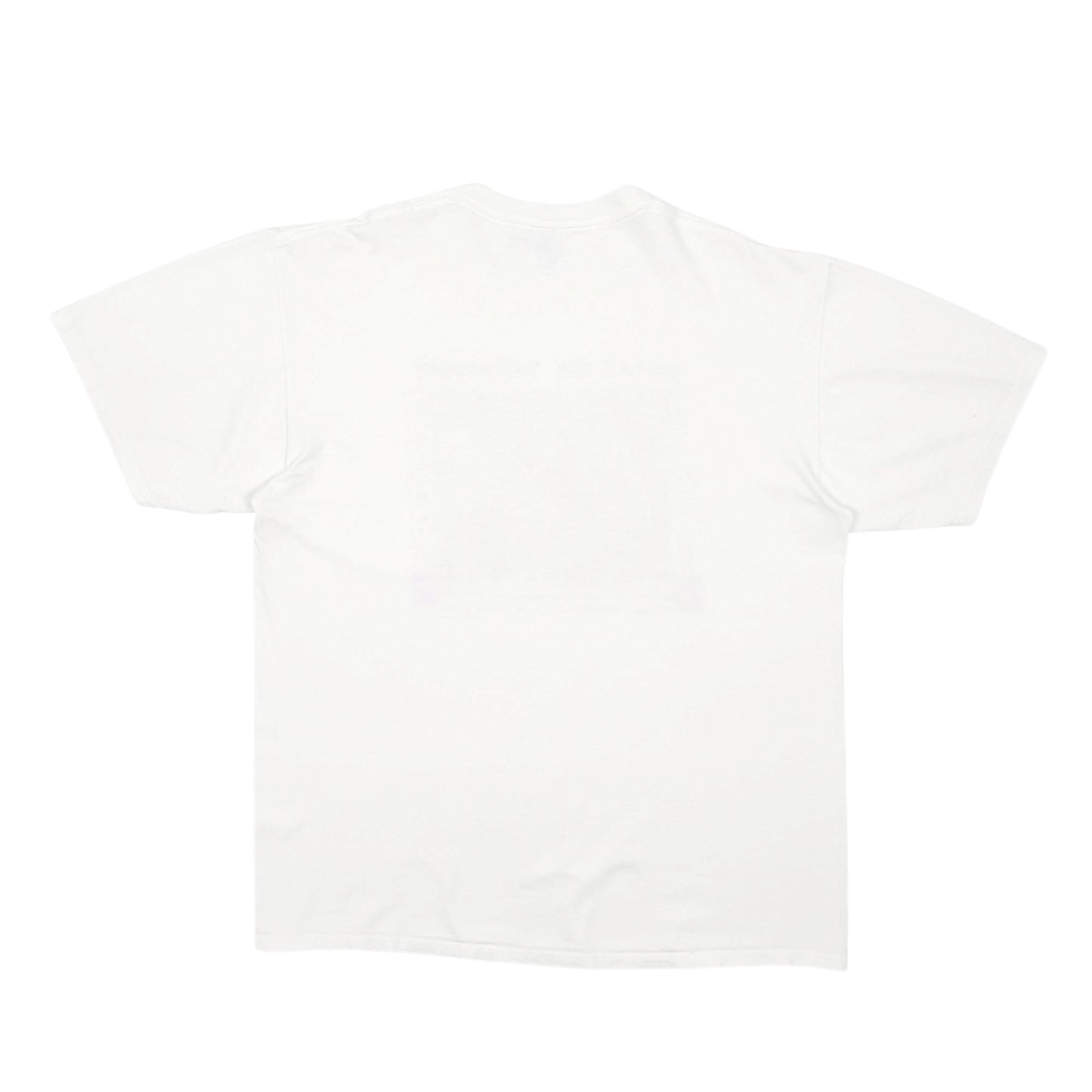 Mens White Jerzees Single Stitch Vintage 90s Short Sleeve T Shirt