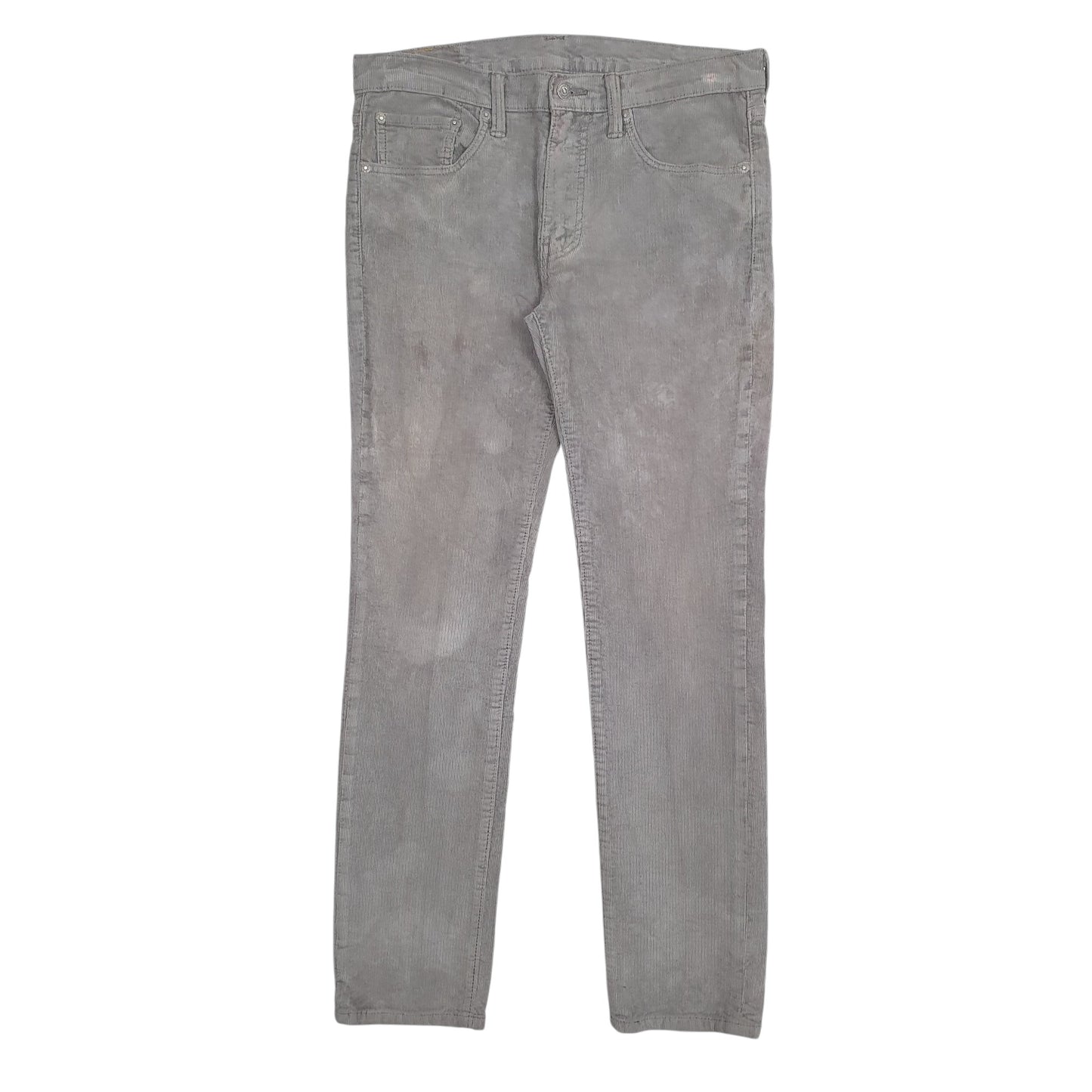 Mens Grey Levis  Corduroy Trousers