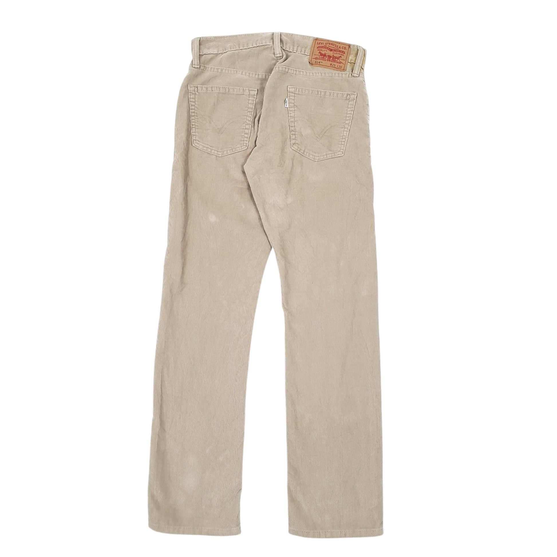 Mens Beige Levis  Corduroy Trousers