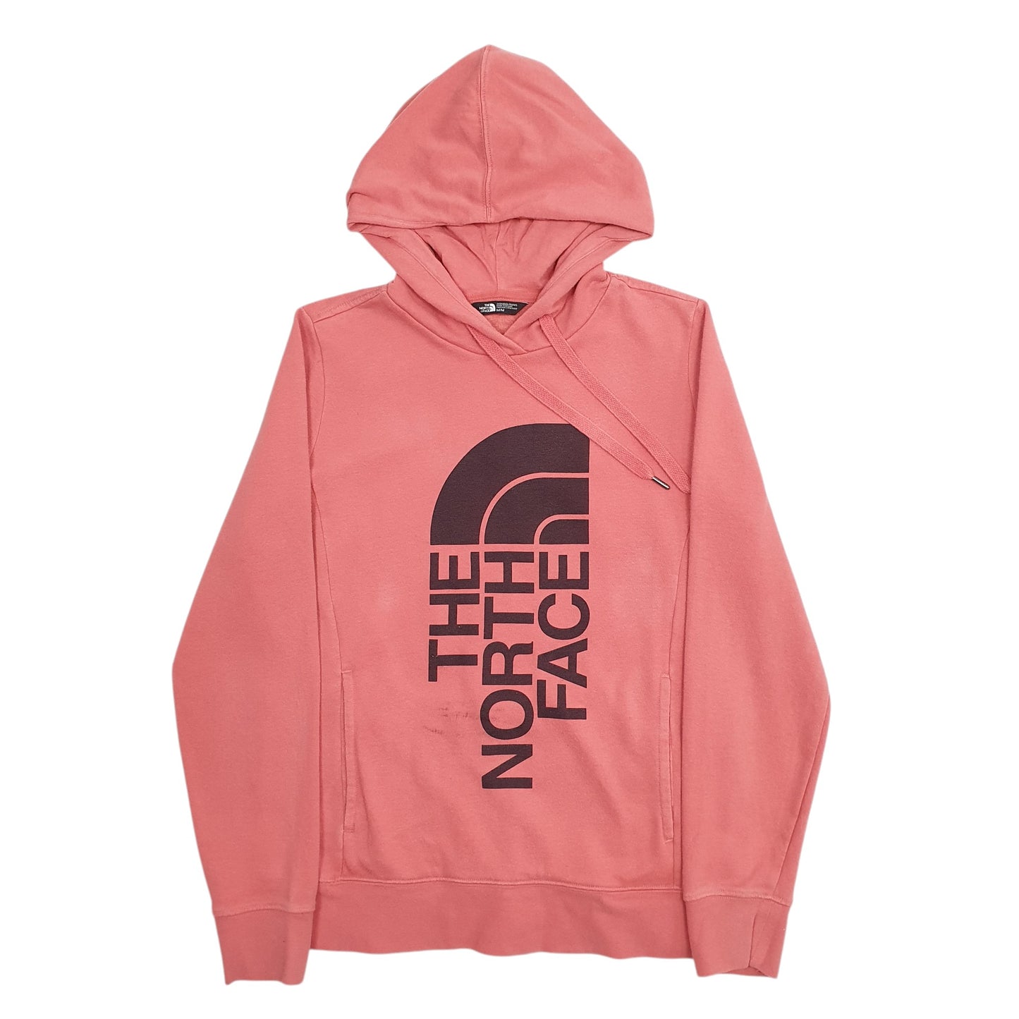 Womens Pink The North Face Spellout Hoodie Jumper