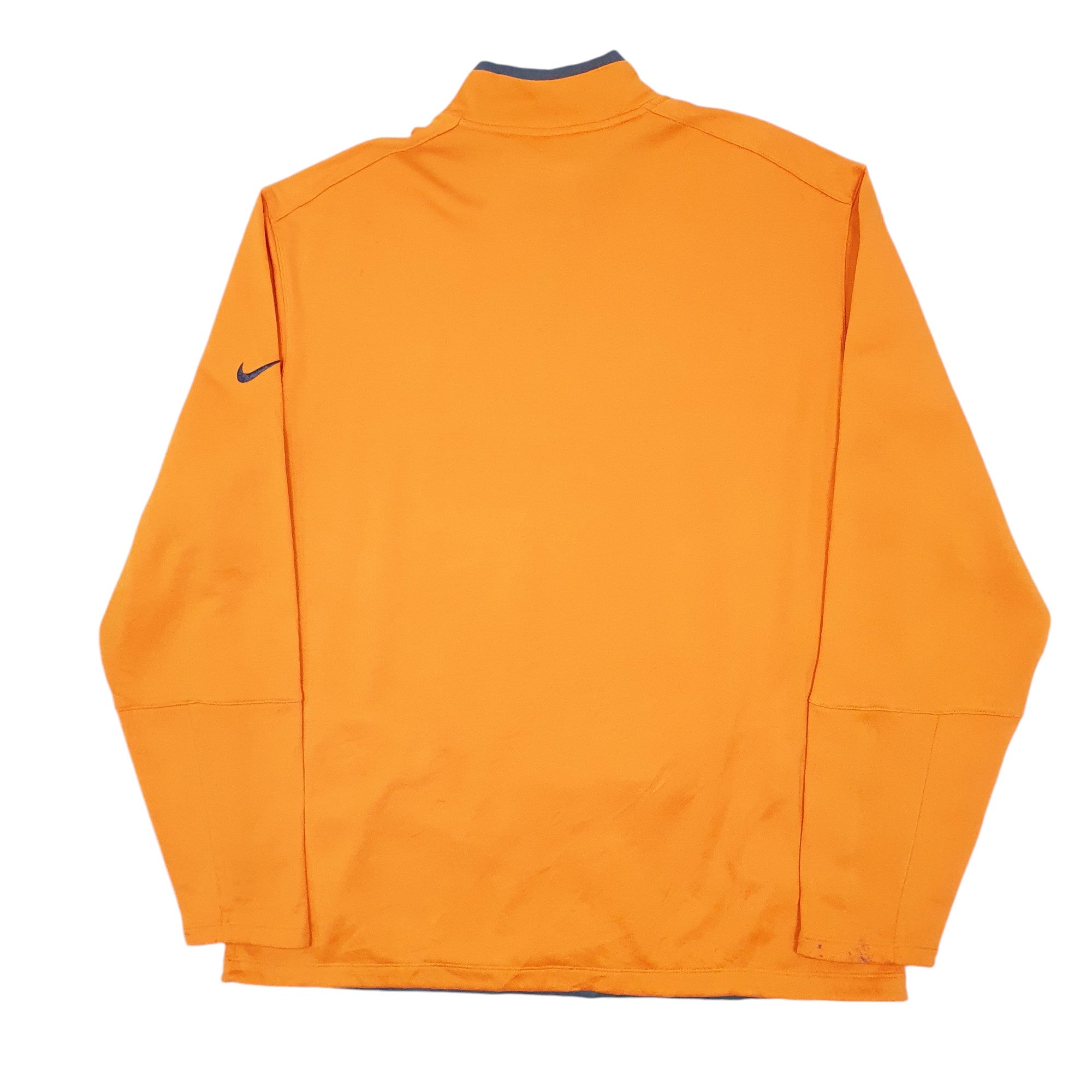 Mens Nike Orange Quarter Zip Golf Cog Hill Dri Fit Jumper XL Bundl Clothing