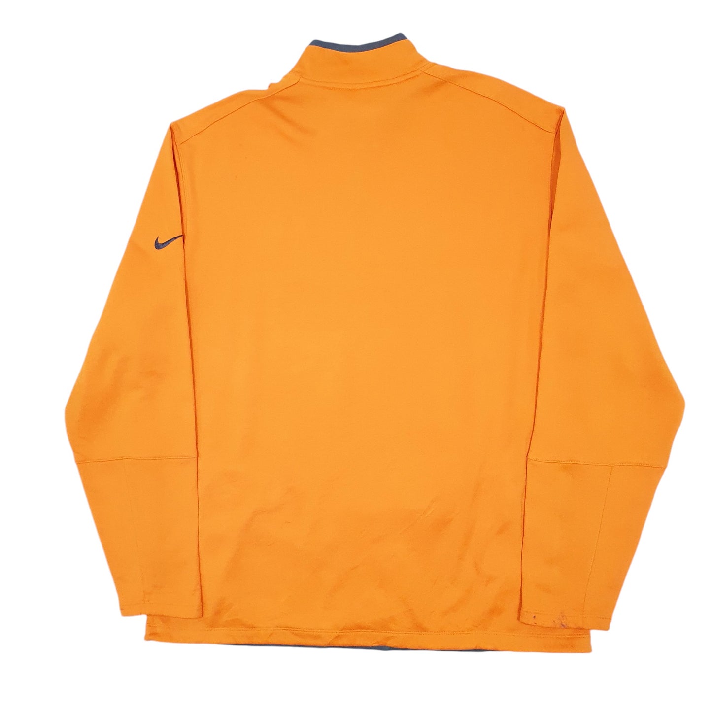Mens Orange Nike Golf Cog Hill Dri Fit Quarter Zip Jumper