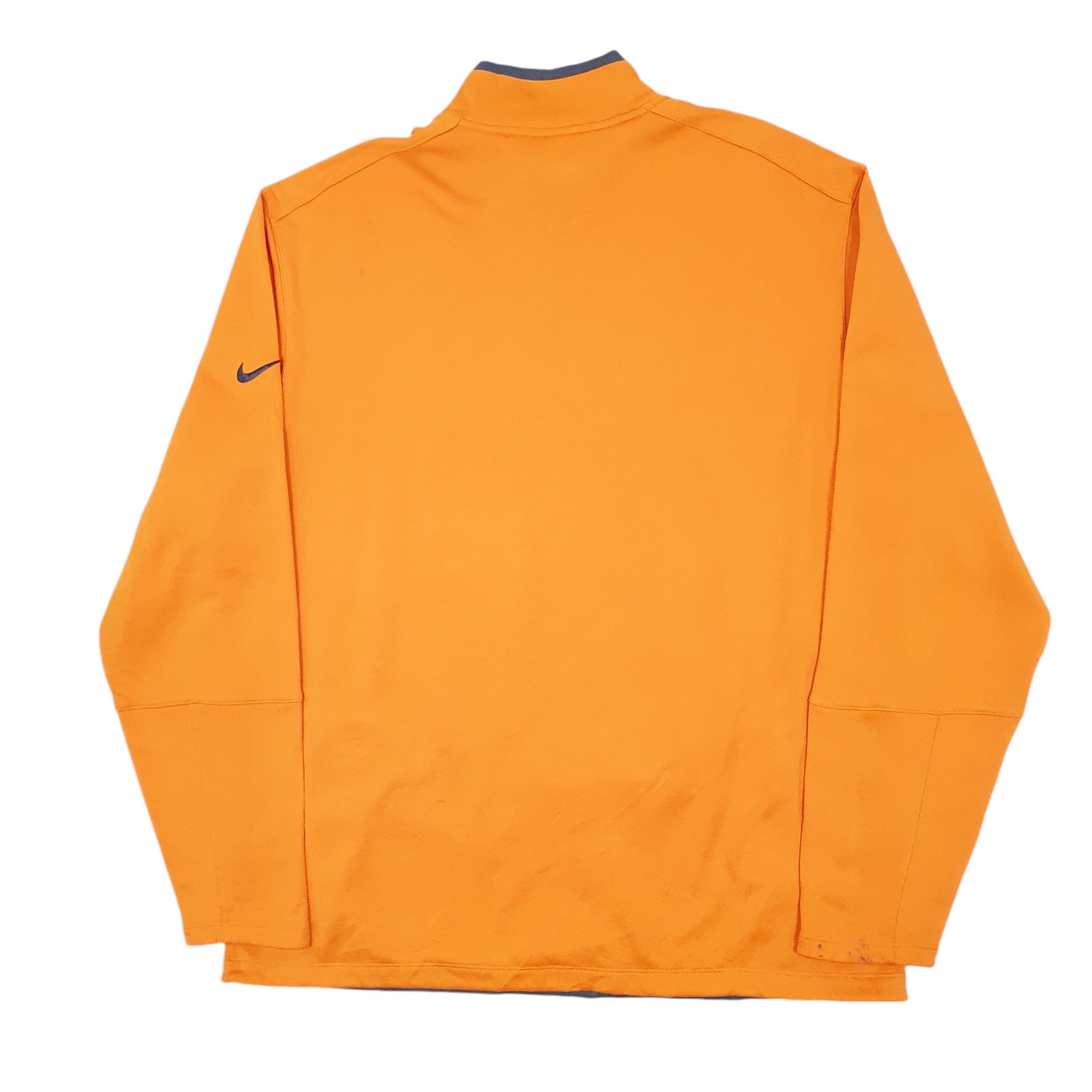 Mens Orange Nike Golf Cog Hill Dri Fit Quarter Zip Jumper