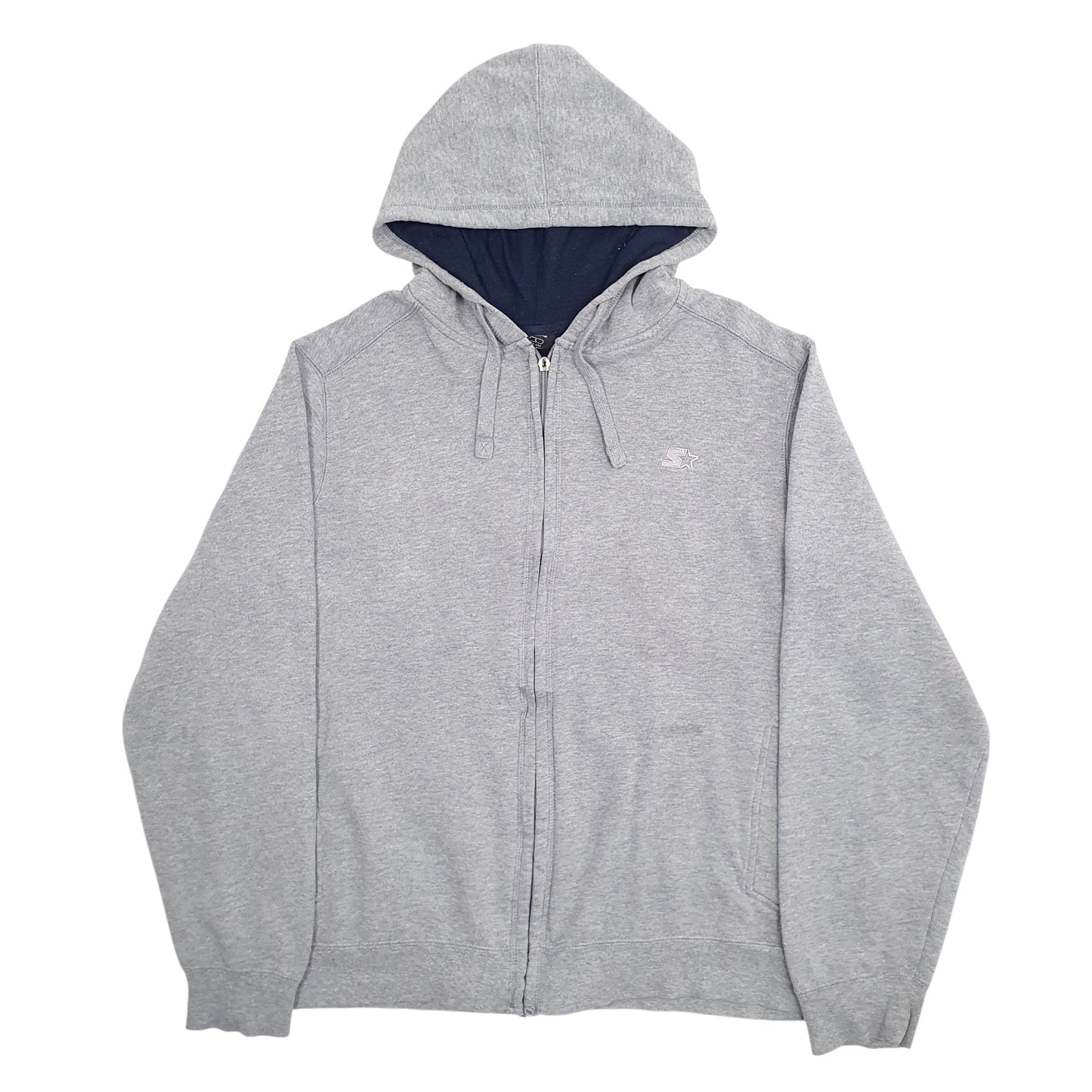 Mens Grey Starter  Full Zip Jumper