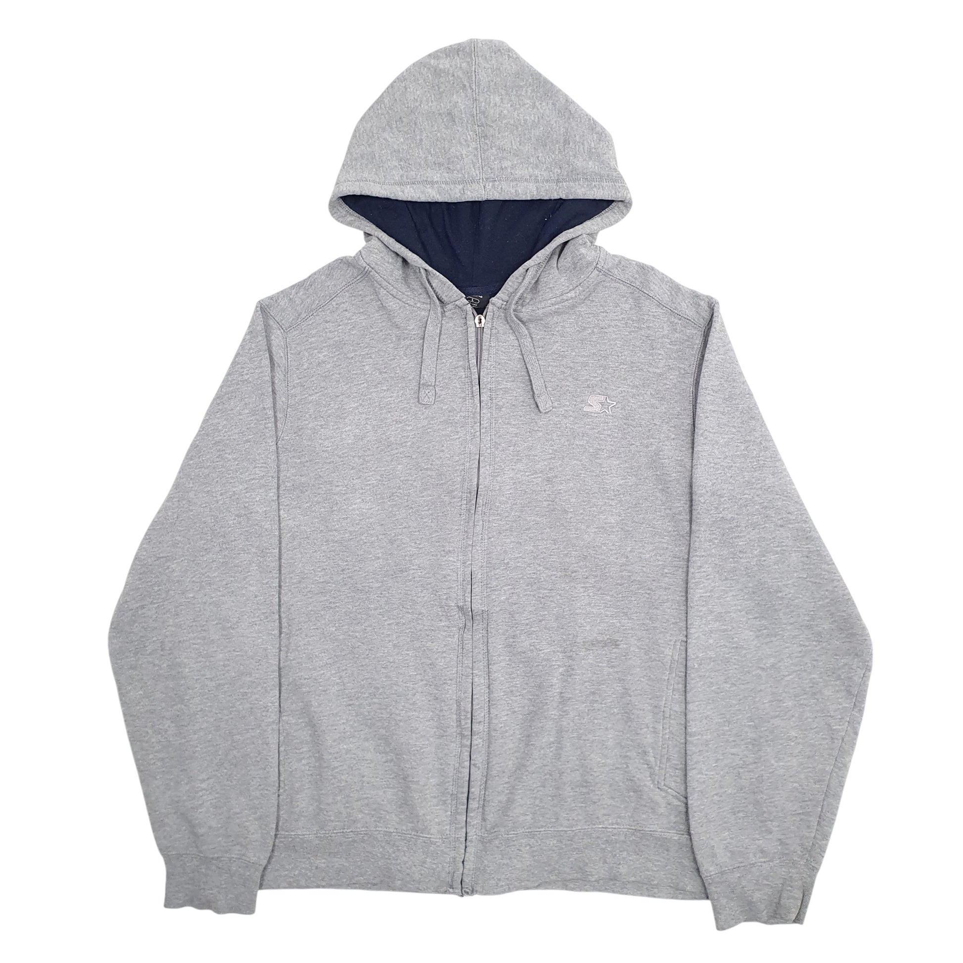 Mens Grey Starter  Full Zip Jumper