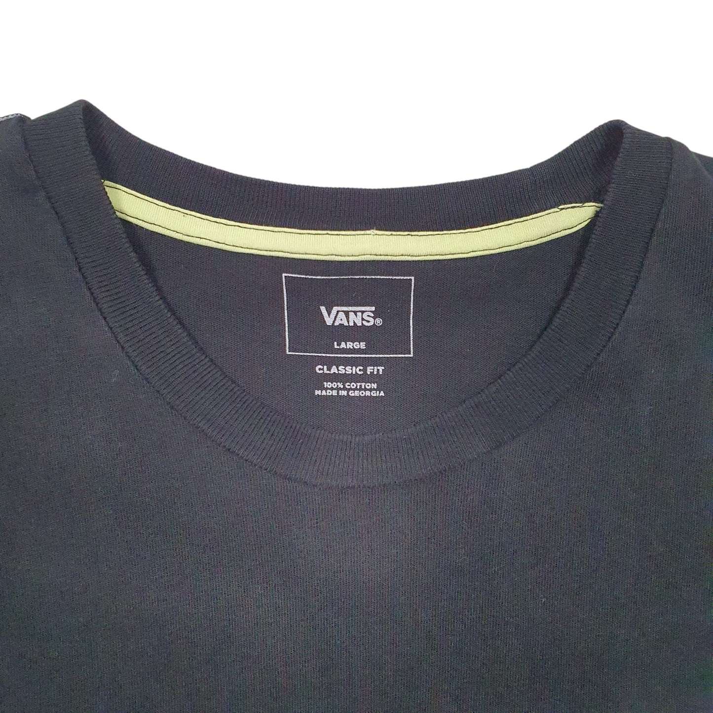 Mens Black Vans Off The Wall Skateboarding BMX Classic Short Sleeve T Shirt