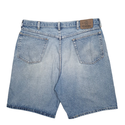 Mens Blue Wrangler Denim Jeans Jorts Denim Shorts