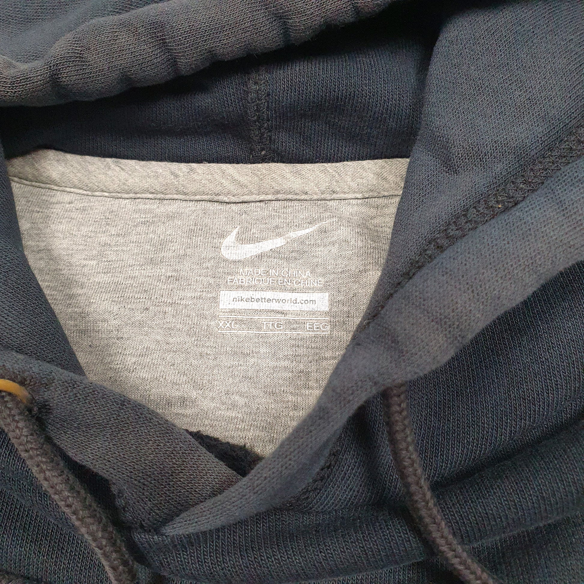 Mens Black Nike Big Swoosh Hoodie Jumper