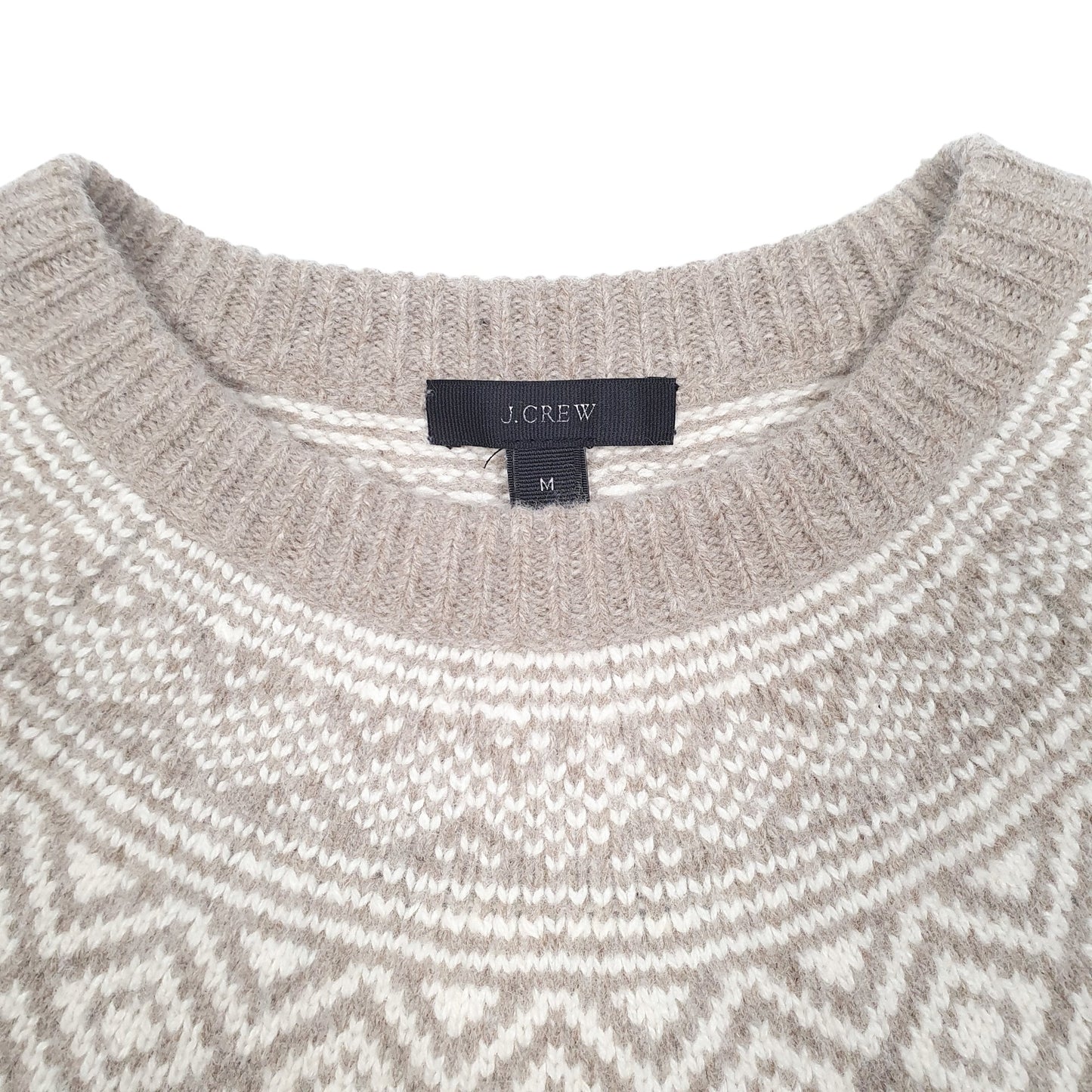Womens Beige J.Crew Merino Knit Crewneck Jumper