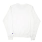 Mens White Champion Script Crewneck Jumper