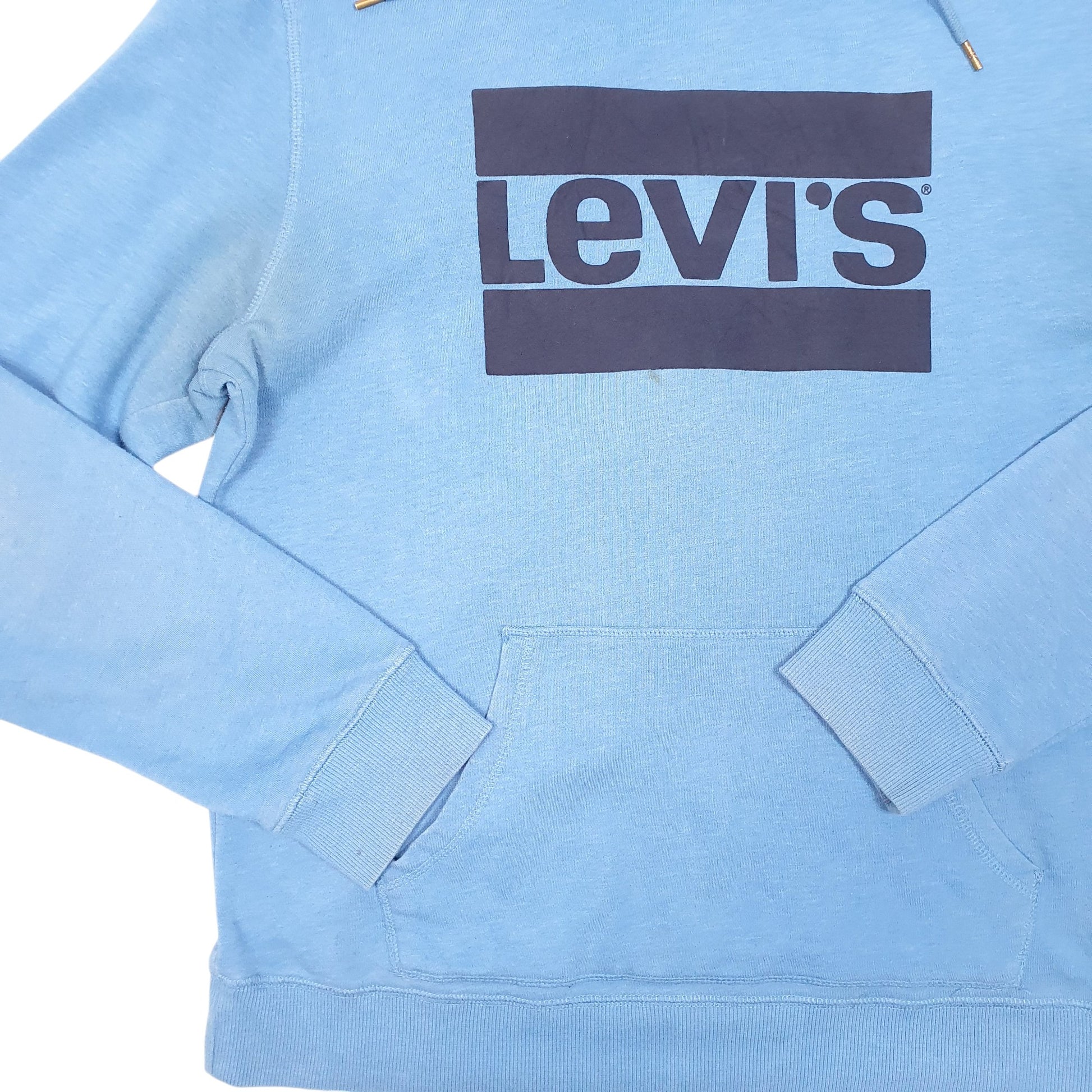 Mens Blue Levis  Hoodie Jumper