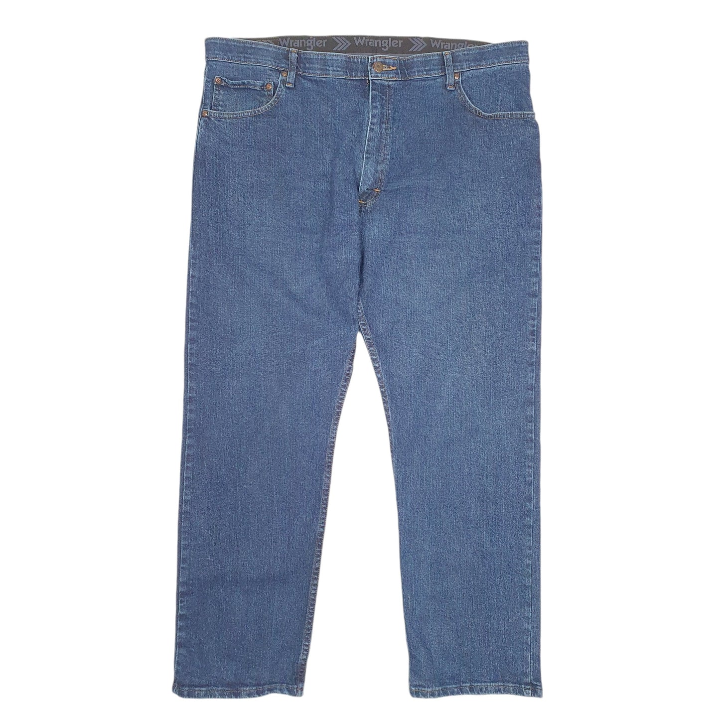 Mens Blue Wrangler Stretch Casual JeansW40 L30