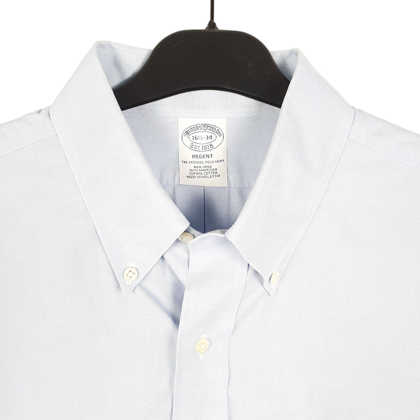 Mens Blue Brooks Brothers Regent Long Sleeve Shirt