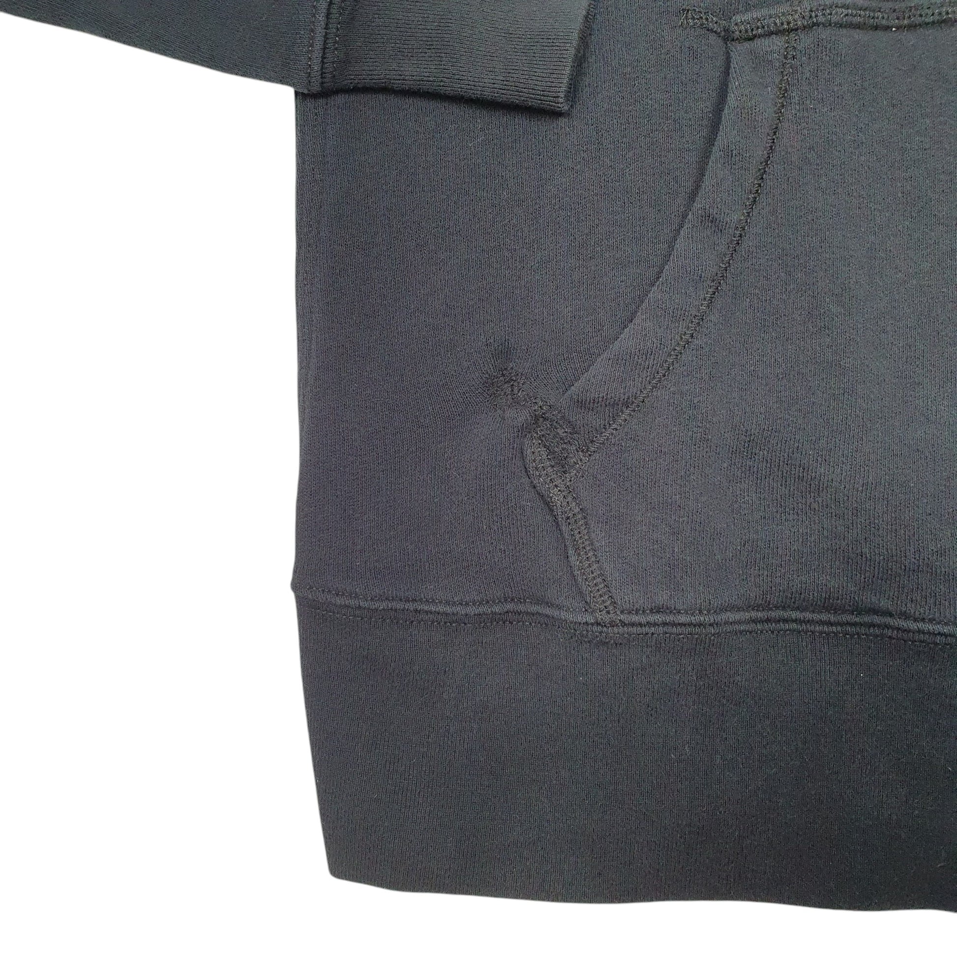 Womens Black Nike Button Sportswear Hoodie Jumper