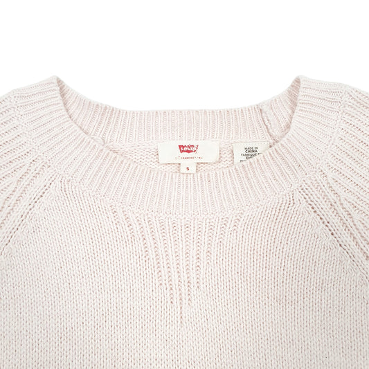 Womens Pink Levis Knit Raglan Crewneck Jumper