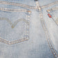 Mens Blue Levis 501 Jorts Cut Offs Distressed Denim Shorts