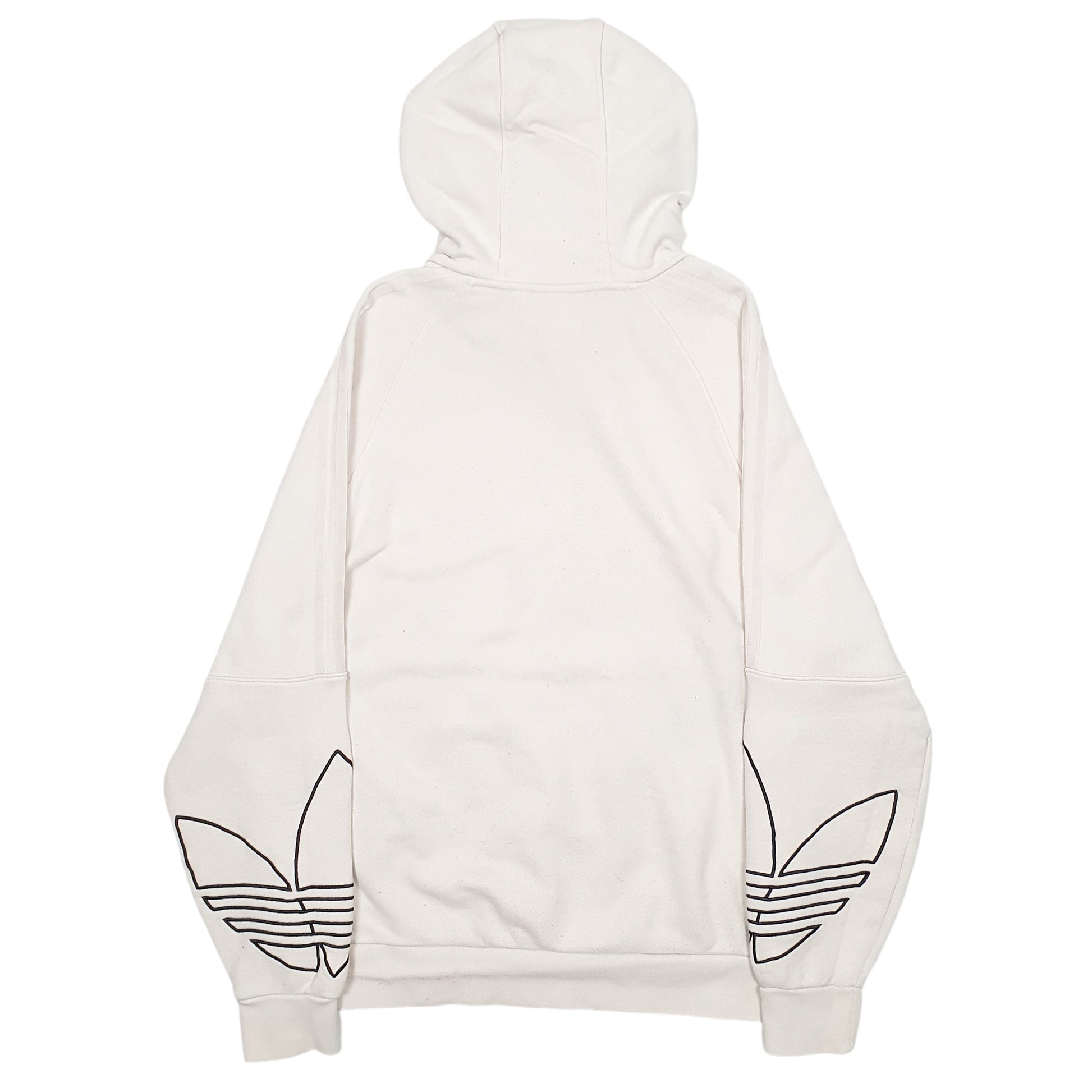 Womens Beige Adidas Spellout Hoodie Jumper