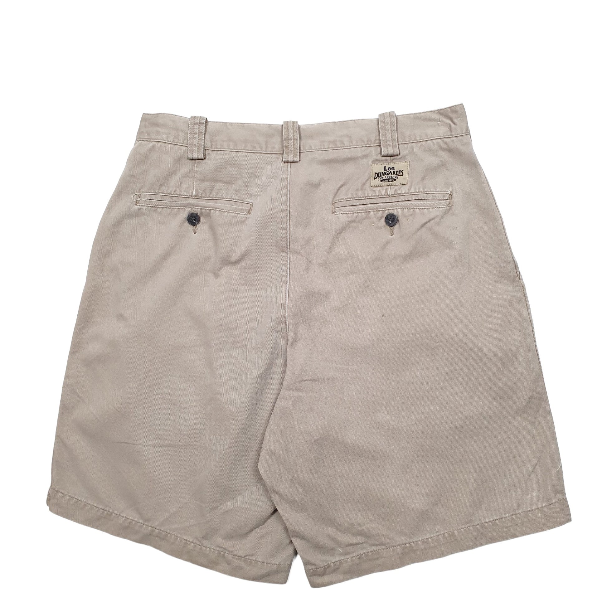 Mens Beige Lee Dungarees Chino Shorts