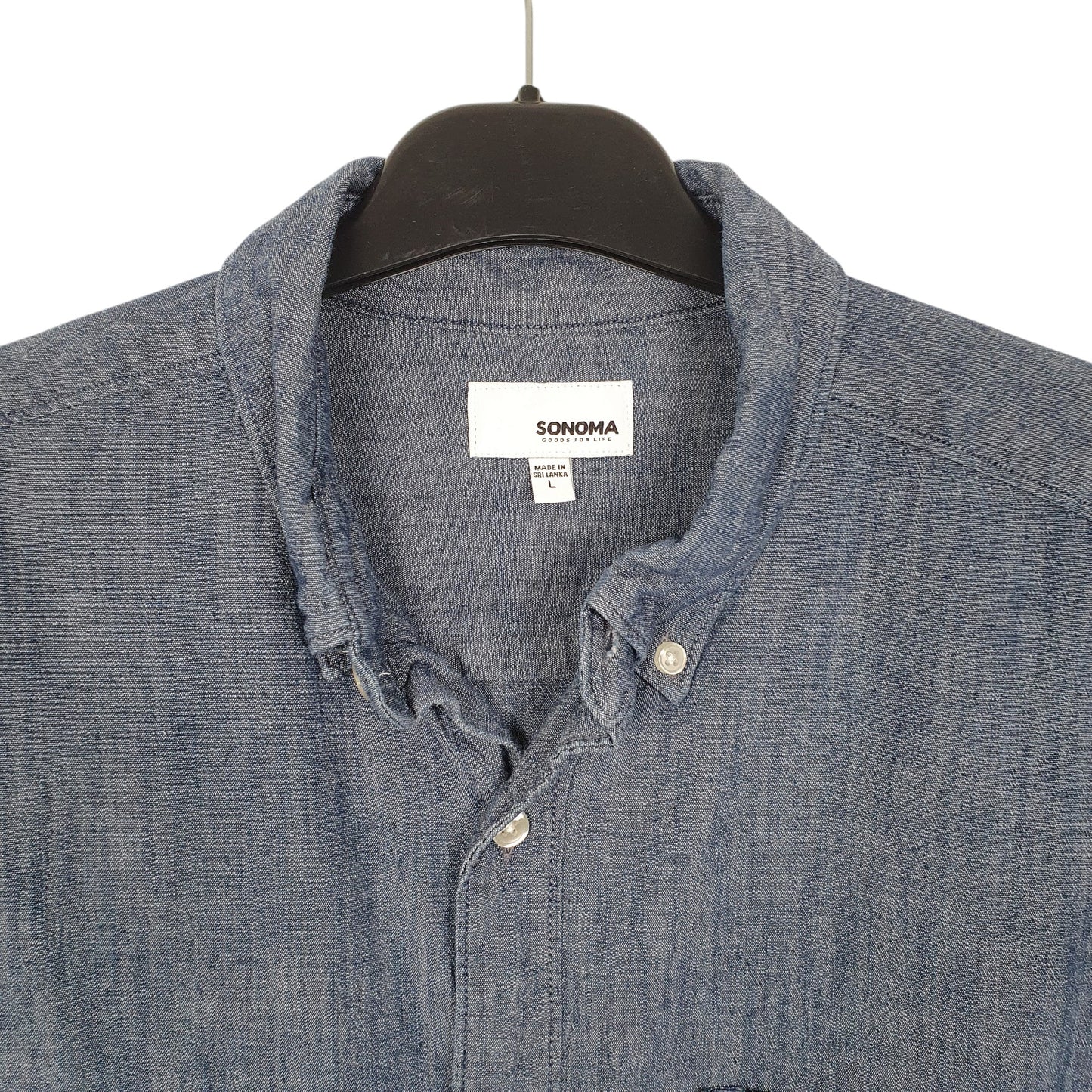Mens Blue Sonoma  Long Sleeve Shirt