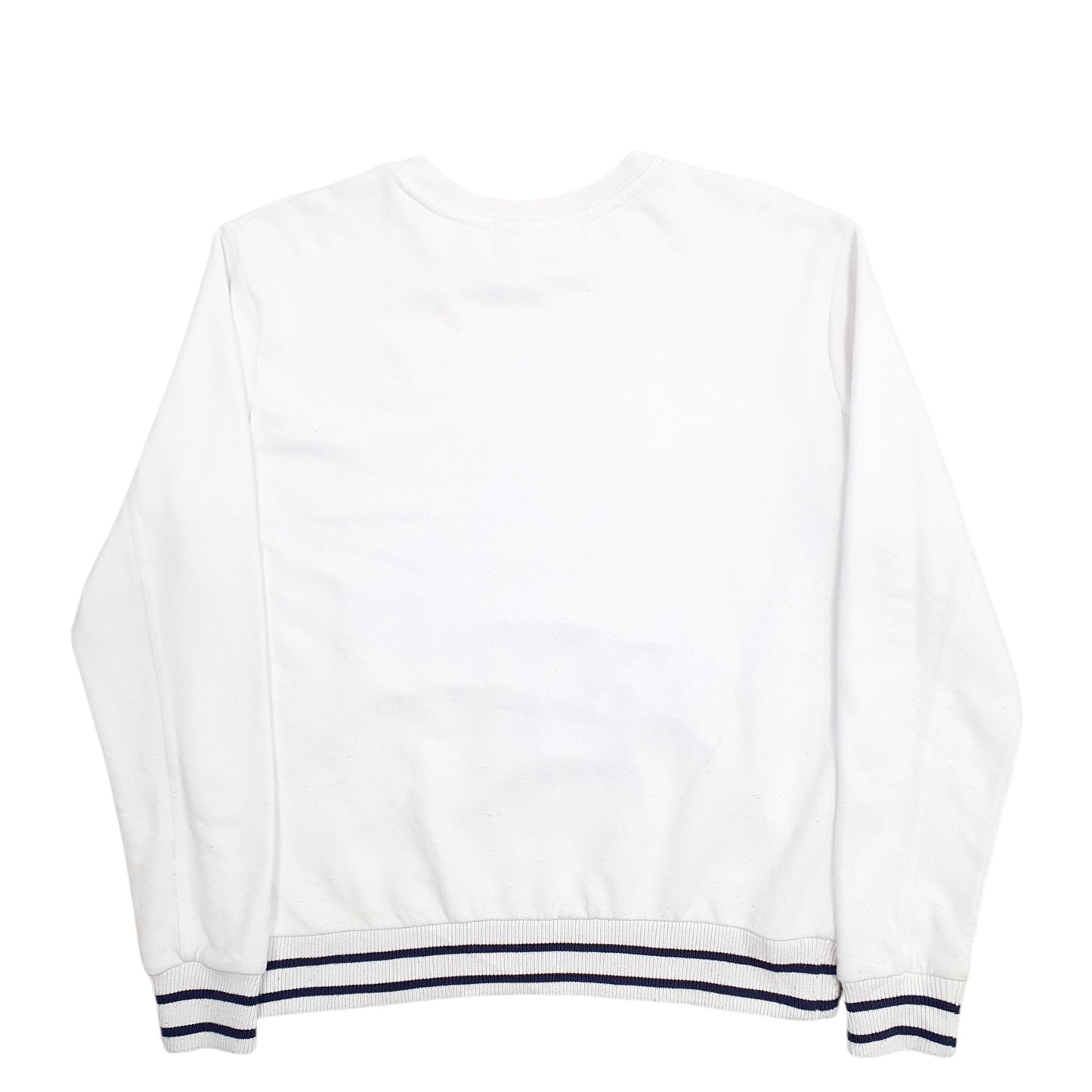 Womens White Fila  Crewneck Jumper